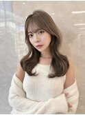 レイヤーカット韓国ヘア