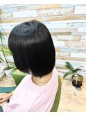 レイヤーボブの縮毛矯正