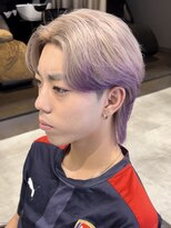 ラピス 福岡天神店(Lapis)&nbsp;ミルクティーベージュ×パープルエンドカラー