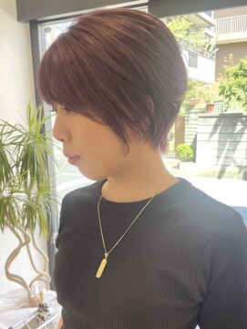 ラ ファブリック 草加(LA FABRIQUE) ショートヘア　大人ショート　ピンクカラー　草加