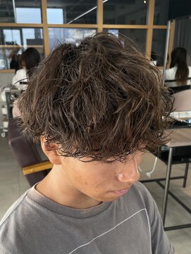 ザコーストバイネオリーブ 辻堂店(The coast by neolive) 波巻きパーマメンズツーブロックマッシュ