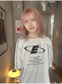 ピンクホワイトカラ　顔型別ヘアスタイル特集