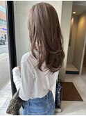 ハイライトショコラアッシュレイヤーカット大人可愛い夏カラー