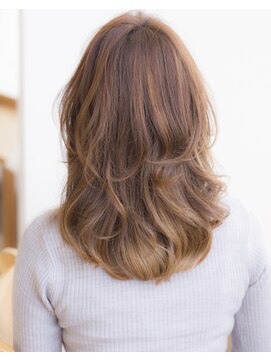 ヴィヴィ(VIVIE) デザインカラーバレイヤージュ透明感シアーベージュミルクティー