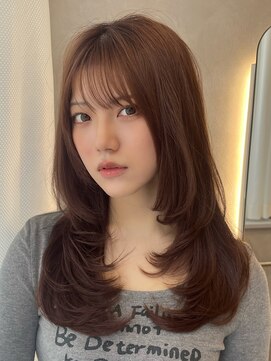 オムニス 表参道(Omnis) レイヤーカット/顔周り・フェイス/20代/ブラウン/シャギー