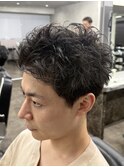 メンズスパイキーショートメンズパーマ