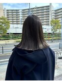オリーブグレージュ/オリーブベージュ/小顔カット