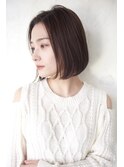 染みないカラーイノア/前下がりボブ/北千住