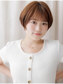 ココアブラウン大人ガーリー小顔似合わせカットY上尾20代30代