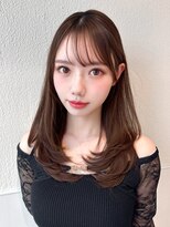 アフロート ディル(AFLOAT D'L) 大人可愛いシースルーバング小顔顔周りミディアムレイヤー