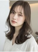 透明感×抜け感/20代30代グレージュくびれレイヤー吉川