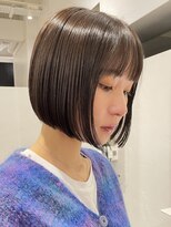 アビー(ABBEY)&nbsp;ボブ/顎ラインボブ/前下がりボブ/前髪ありボブ