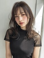 オンク 新宿(onk)&nbsp;黒髪/グレーベージュ/レイヤーロング/前髪パーマ[新宿駅]