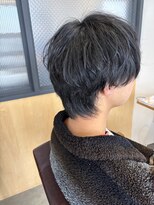 リドルヘアー 黒磯店(Riddle HAIR)&nbsp;無造作メンズパーマショートシャドウパーマパーマゆるめ黒髪