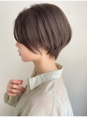 大人ショート・ショートボブ・グレージュ、脱白髪染め☆