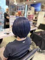 トーキョー オタクヘアー(TOKYO OTAKU HAIR) ブリーチ/ショート/ネイビーカラー