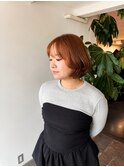 【力丸小夏担当】ベージュカラー丸みボブ