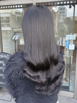 ミニム ヘアー(minim hair) 【minim×みく】就活にオススメ、つやつやダークラベンダー