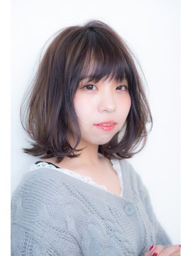 アームスヘアー(ARMS HAIR) アッシュグレー×ラフボブディ