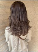 ブリーチなし☆色落ち可愛い透明感ベージュカラー