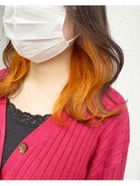 カプア 仙台駅前店(Kapua)&nbsp;似合わせカットインナーカラーイエローケアブリーチボブ