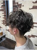 無造作縦落ちスパイラルパーマ