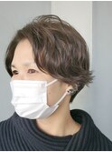 京都・西院cuculehair パーマの残りを生かしたショートスタイル