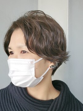 ククル ヘアー(cucule Hair) 京都・西院cuculehair パーマの残りを生かしたショートスタイル