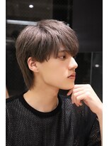 ネイビー(NAVY)&nbsp;ブリーチでつくるプラチナミルクティー×ナチュラルヘア