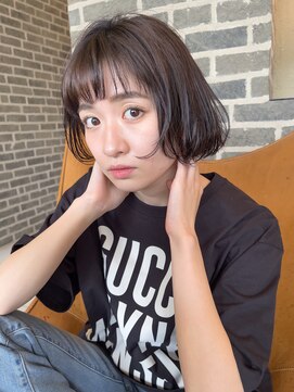 トップヘアーラウンジ 知立(TOP HAIR Lounge) ダークカラーでオシャレに決まる！ボブスタイル！