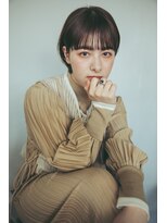 クラン(clan)&nbsp;外ハネボブセクションカラーグラデーションカラーペールベージュ