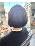 丸みのあるボブ