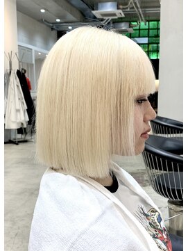 ディーン 名駅店(DEAN) ブリーチカラー ブリーチ ブロンド 抜きっぱなし ホワイト 金髪