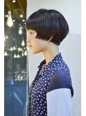 20代30代40代/品のある大人黒髪ショートボブ/360度綺麗ヘア