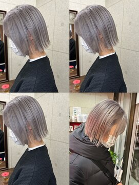 グリッター(Gritter) 切りっぱなし×ホワイトカラー