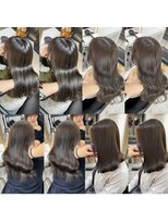 ブレンド 渋谷(BLend)&nbsp;ハイライトカラーマチルダボブインナーグレージュ前髪