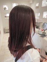 ヘアースペースブルーム リアン 岡町店(HAIR SPACE BLOOM Lien)&nbsp;【岡町/酸性ストレート】艶髪/髪質改善/ピンクベージュ