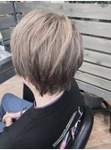 ワンブリーチで出来るシルバーカラー