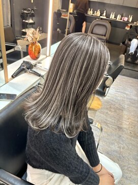 ブレンド 渋谷(BLend) 前髪アンブレラカラーこなれミディイメチェンウェーブパーマ