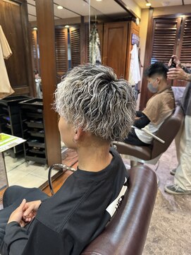 リットジェンツ 千葉(Lit Gents) ツイストスパイラルパーマ×ハイライト