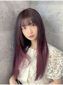 【ノイミー.菅波美玲ちゃん】エクステピンクラベンダーレイヤー