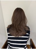 レイヤーカット艶カラー透明感カラーナチュラルハイライト