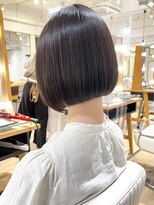 ネオリーブ チロル 横浜西口店(Neolive CiroL.)&nbsp;顎下ボブ×縮毛矯正【メルティカラー似合わせカット】
