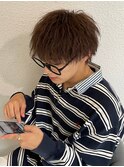 メンズカット/ブラウン/ソフトツイストスパイラル/ツイスパ