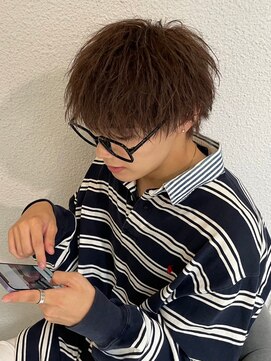 アッドバイケーツー 心斎橋(add by k-two Men's) メンズカット/ブラウン/ソフトツイストスパイラル/ツイスパ