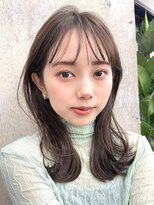 ガーデントウキョウ(GARDEN Tokyo)&nbsp;小顔/ミディアム/グレージュ/暗めカラー/縮毛矯正/髪質改善
