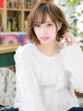 カバーヘア ブリス 川口(COVER HAIR bliss) 細巻きハイライト韓国風大人可愛いボブパーマc6川口20代30代40代