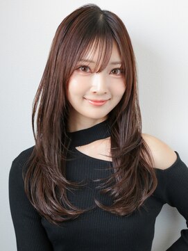 ビビディ バビディ ブー 河原町三条店(Bibbidi.bobbidi.boo) ワンカール小顔前髪レイヤーカットショコラベージュ