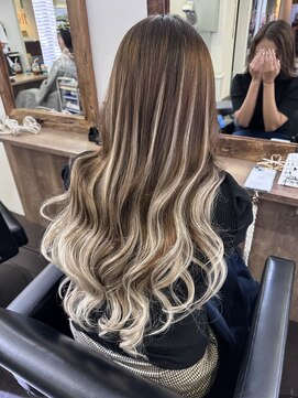 ルーツアイリー 心斎橋(ROOTS IRIE) 10代20代30代シールエクステバレイヤージュ外国人風ハイトーン