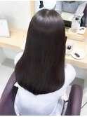 髪質改善巻ける縮毛矯正ラベンダーグレージュレイヤーカット
